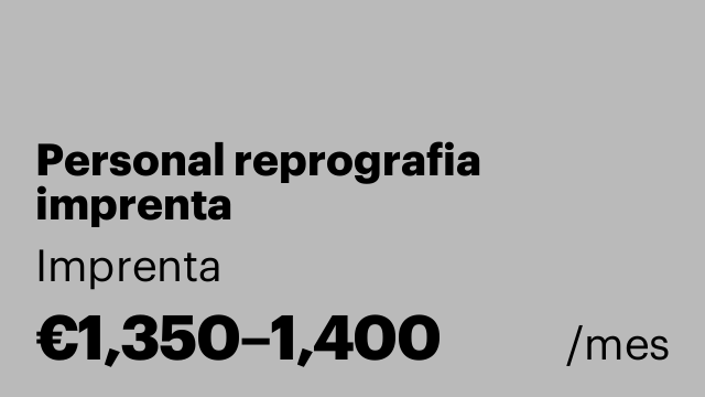 Personal reprografia imprenta