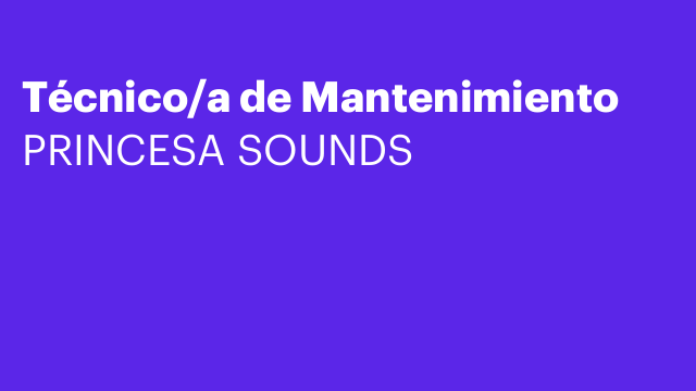 Técnico/a de Mantenimiento