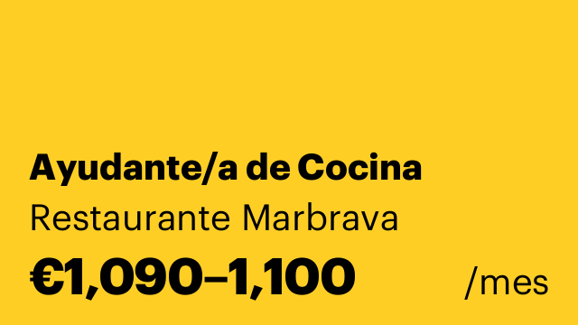 Ayudante/a de Cocina