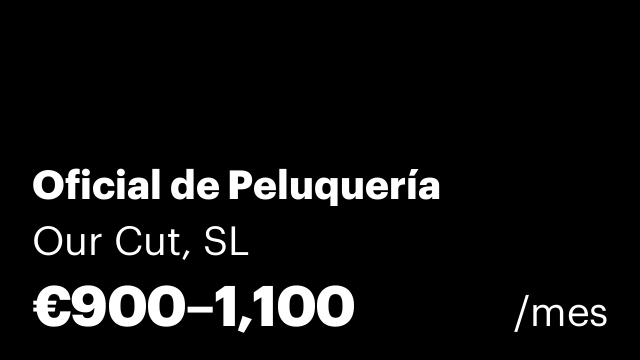 Oficial de Peluquería