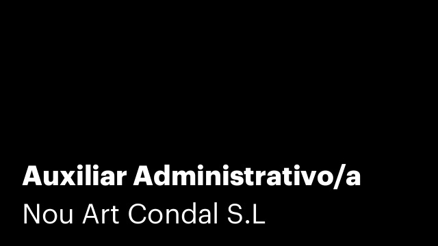 Auxiliar Administrativo/a