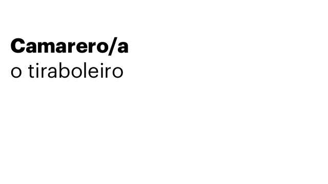 Camarero/a