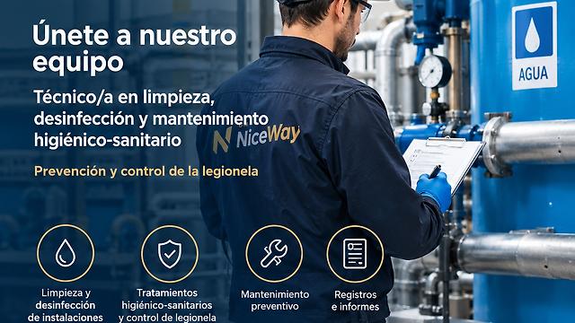 Técnico/a de limpieza, desinfección y mantenimiento higiénico-sanitario