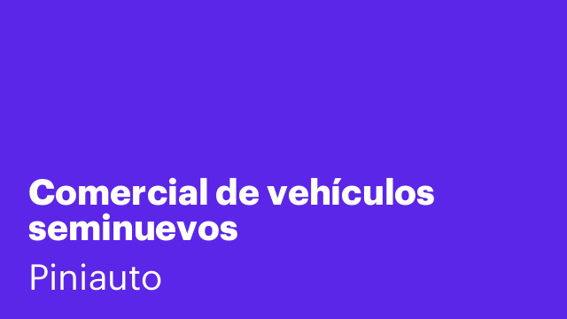 Comercial de vehículos seminuevos