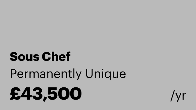 Sous Chef