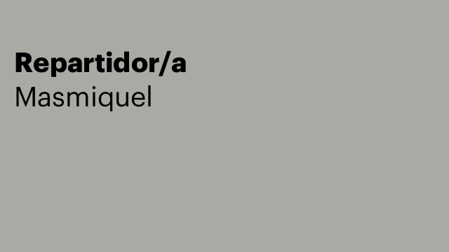 Repartidor/a