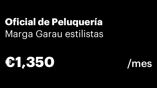 Oficial de Peluquería