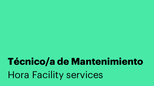 Técnico/a de Mantenimiento