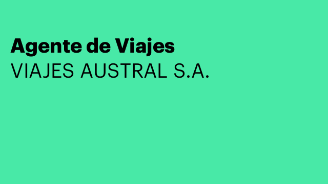 Agente de Viajes