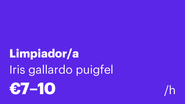Limpiador/a