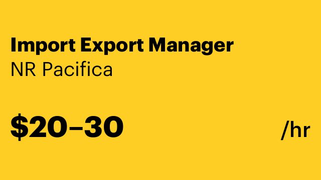 Import Export Manager