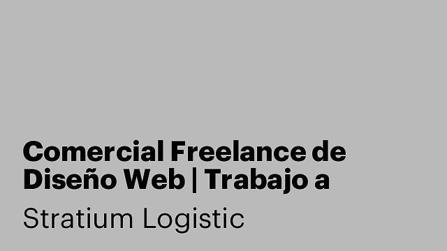 Comercial Freelance de Diseño Web | Trabajo a comisión (Zona Elche)