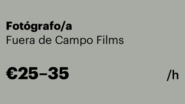 Fotógrafo/a