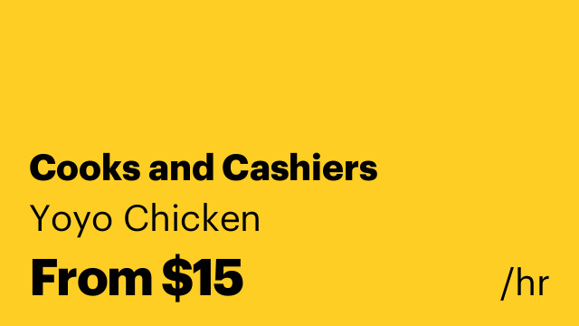 Cooks and Cashiers