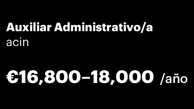Auxiliar Administrativo/a