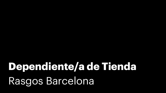 Dependiente/a de Tienda