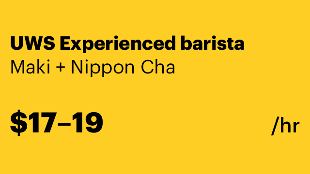 UWS Experienced barista