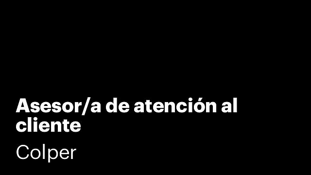 Asesor/a de atención al cliente