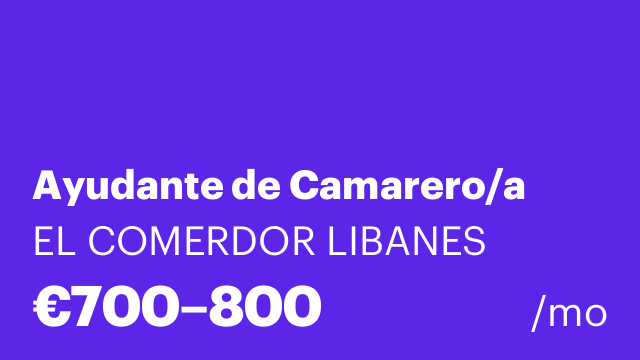 Ayudante de Camarero/a