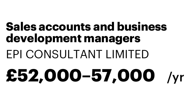 Sales accounts and business development managers