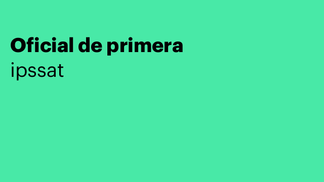 Oficial de primera
