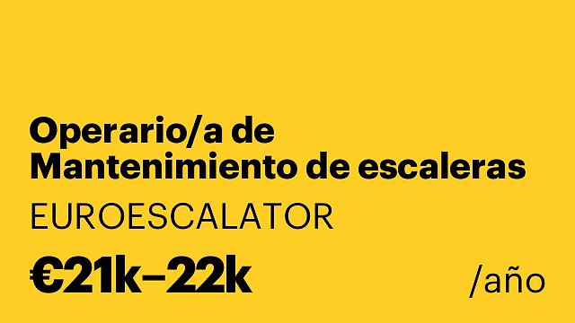 Operario/a de Mantenimiento de escaleras mecánicas