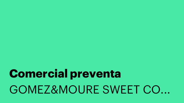 Comercial preventa