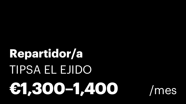 Repartidor/a