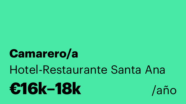 Camarero/a