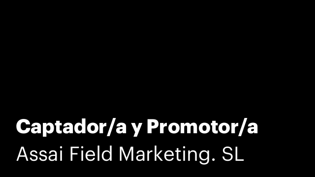 Captador/a y Promotor/a
