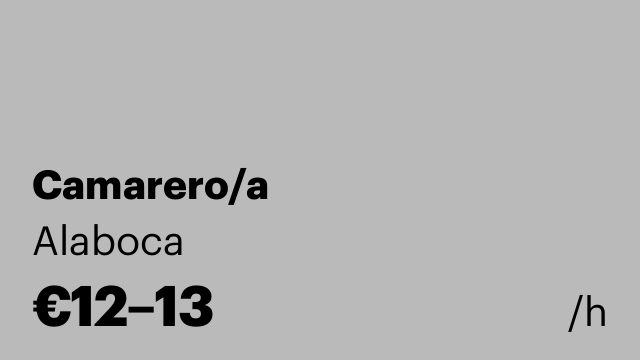 Camarero/a