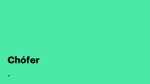 Chófer