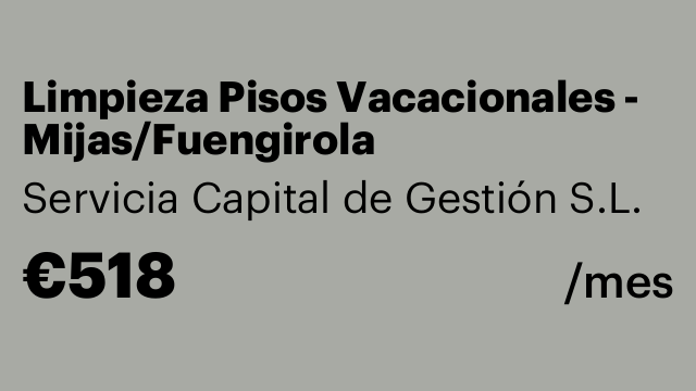 Limpieza Pisos Vacacionales - Mijas/Fuengirola