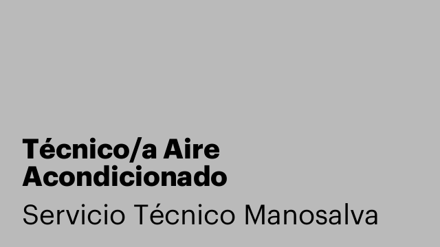 Técnico/a Aire Acondicionado