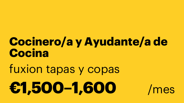 Cocinero/a y Ayudante/a de Cocina
