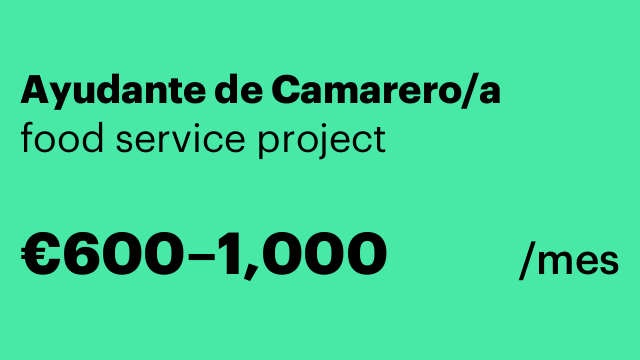 Ayudante de Camarero/a