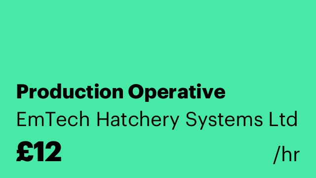 Production Operative