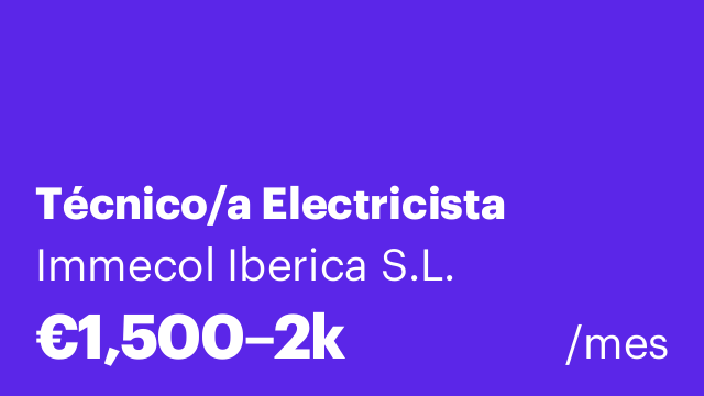 Técnico/a Electricista