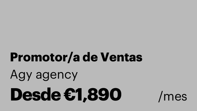 Promotor/a de Ventas