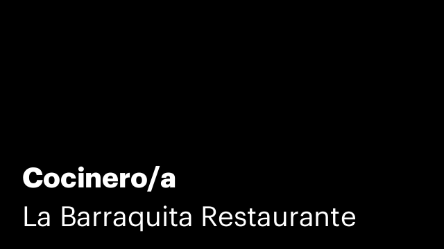 Cocinero/a