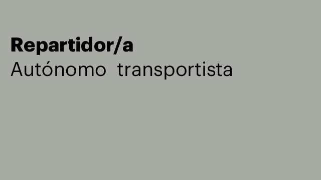 Repartidor/a
