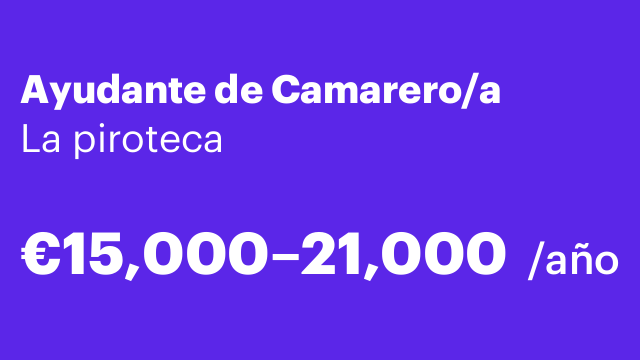 Ayudante de Camarero/a
