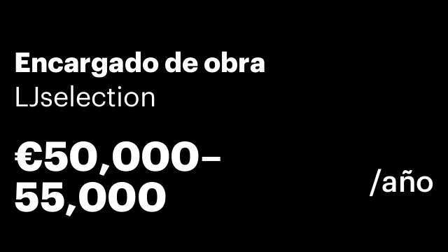 Encargado de obra