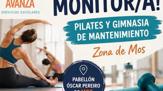 Monitor/a Pilates y gimnasia mantenimiento