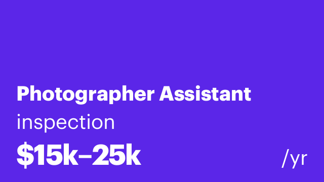 Photographer Assistant