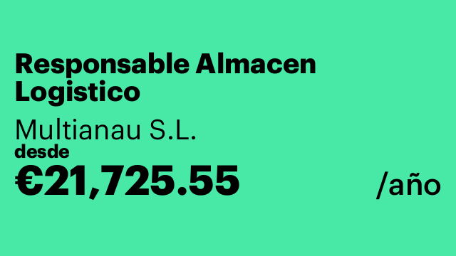 Responsable Almacen Logistico
