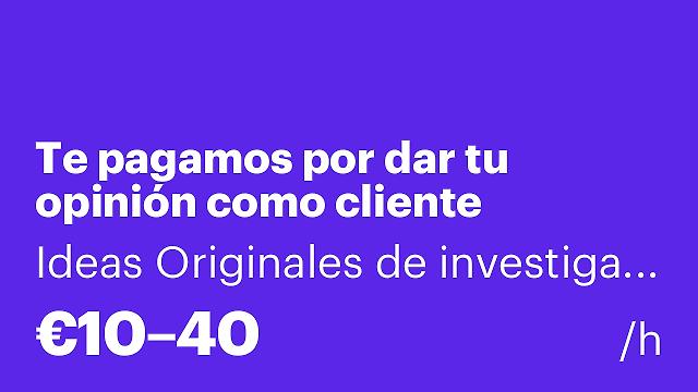 Te pagamos por dar tu opinión como cliente