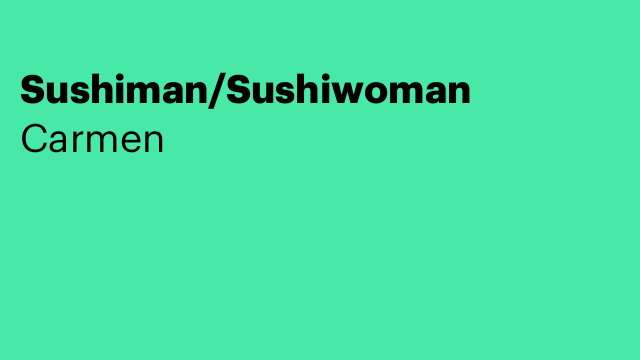 Sushiman/Sushiwoman