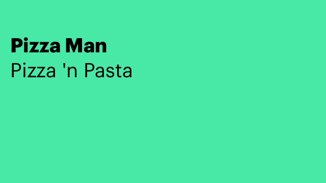Pizza Man