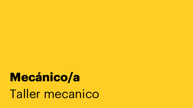 Mecánico/a